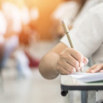 students sitting exams