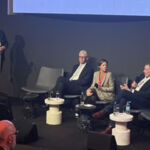 Panellists on a sustainable financing discussion during Expo Real 2025