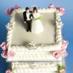 Figures on a wedding cake