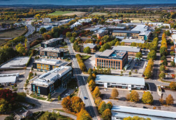 Building behind the loan: Milton Park