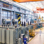 A photo taken inside a manufacturing plant