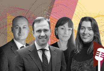 PERE Credit deputy editor Randy Plavajka, PGIM's head of real estate credit strategies Bryan McDonnell, Real Estate Capital Europe deputy editor Lucy Scott and PERE senior reporter Silvia Saccardi.